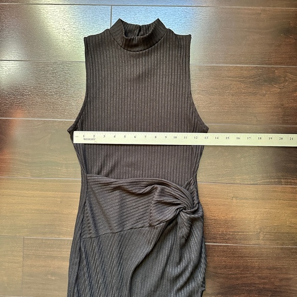 Forever 21 Black Ribbed Midi Dress - Picture 3 of 7